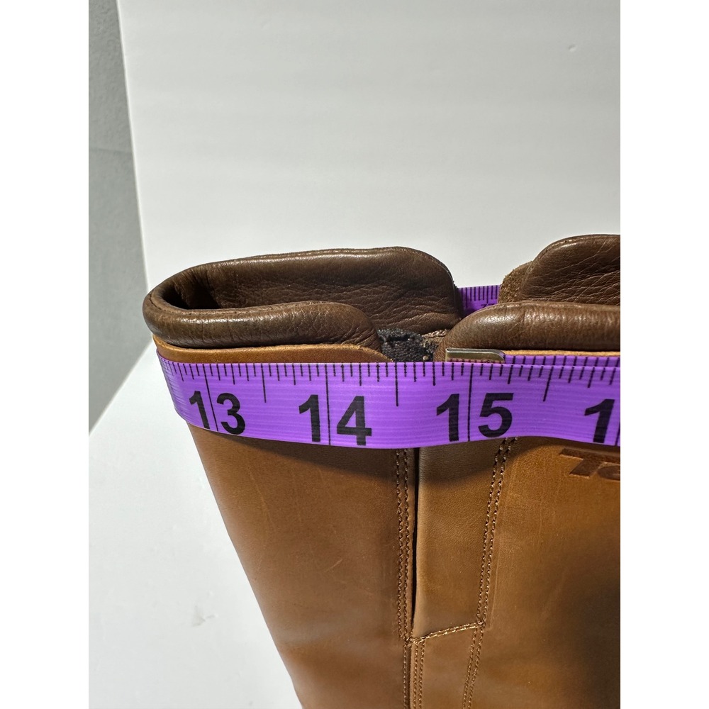 Teva Capistrano Cigar Waterproof Leather Side Zip Boots Womens Size 6.5 Brown - Picture 11 of 13
